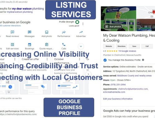 Service Listings for Plumbers on Google Business Profiles