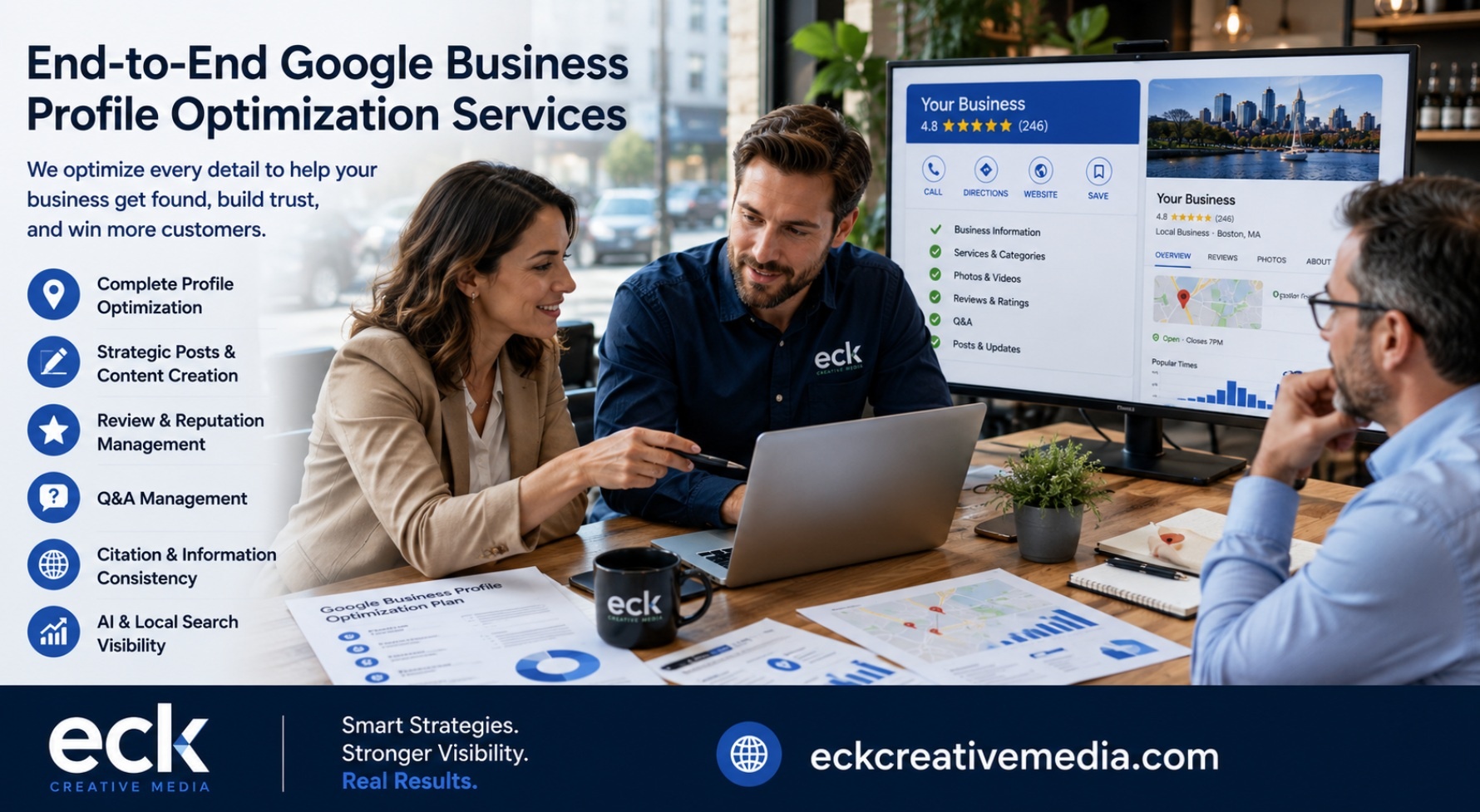EckCreativeMedia_Google Business Profile Optimization for AI and Local Search Optimization Services